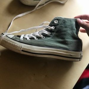 Olive Green Converse High Tops